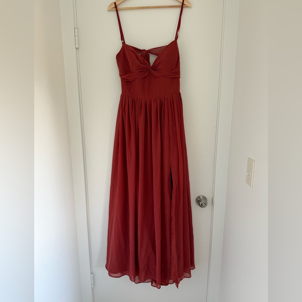Azazie Terracotta Bridesmaid Dress